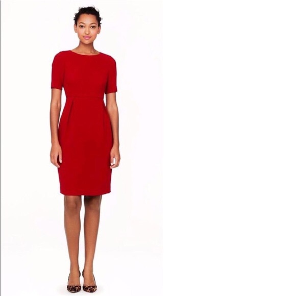 J.crew crepe dress in red NWT - Picture 2 of 2